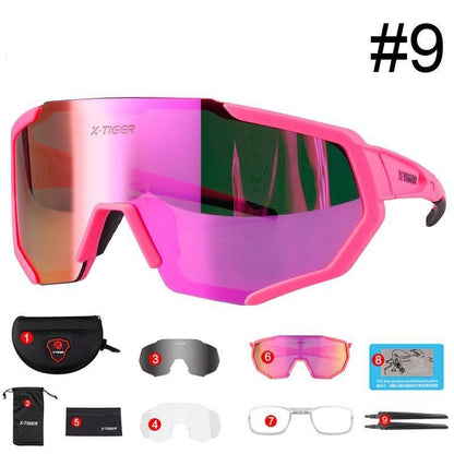 X-TIGER Polarized Cycling Sunglasses MTB Bicycle Eyewear Mountain Racing Bike Goggles - MY STORE LIVING