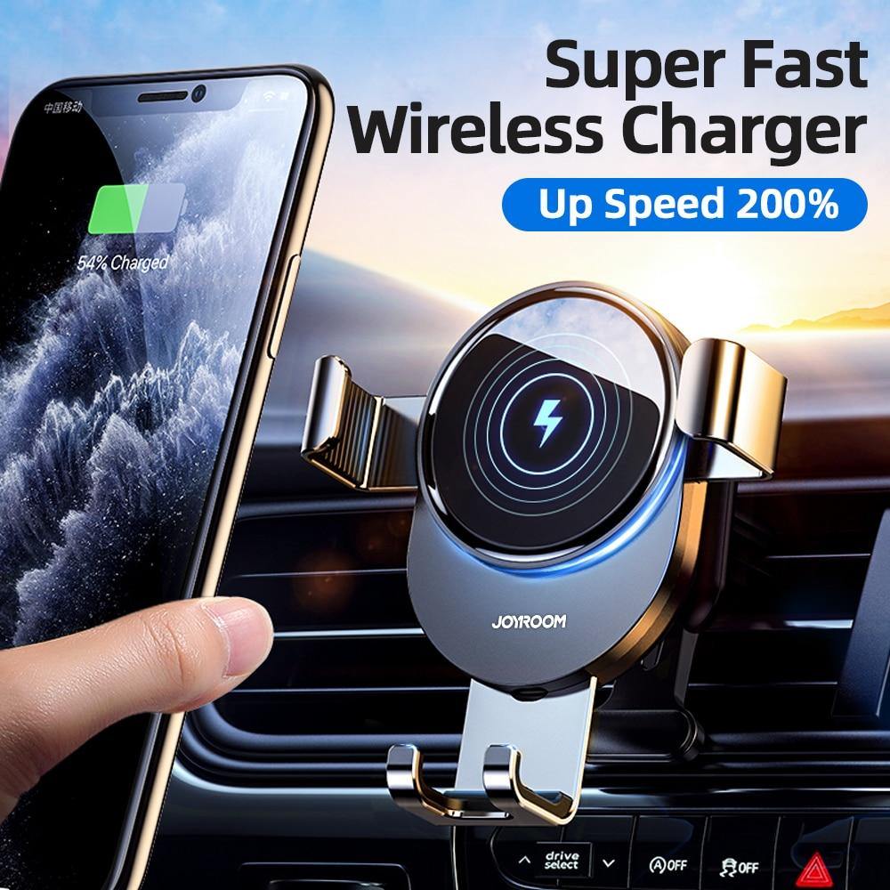 15W Qi Car Phone Holder Wireless Charger Car Mount Intelligent Infrared - MY STORE LIVING