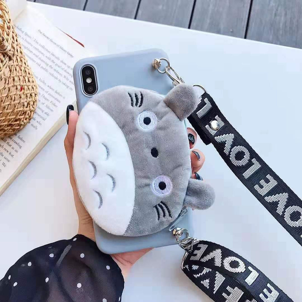 Fluffy Lite Cartoon Strap Wallet Covers for Samsung Galaxy - MY STORE LIVING
