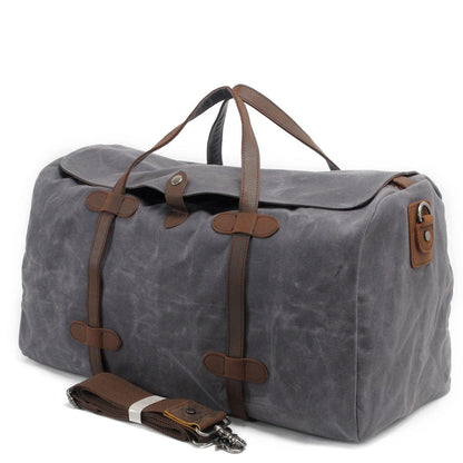 Waterproof Waxed Vintage Canvas Duffel Handbag Weekend Bag - MY STORE LIVING