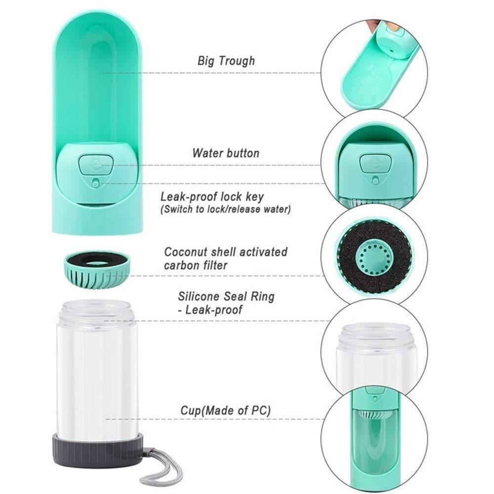 Portable Pet Dog Water Bottle 300ml Drinking Bowl for Small Large Dogs Feeding Water Dispenser Cat Dogs Outdoor Bottles - MY STORE LIVING