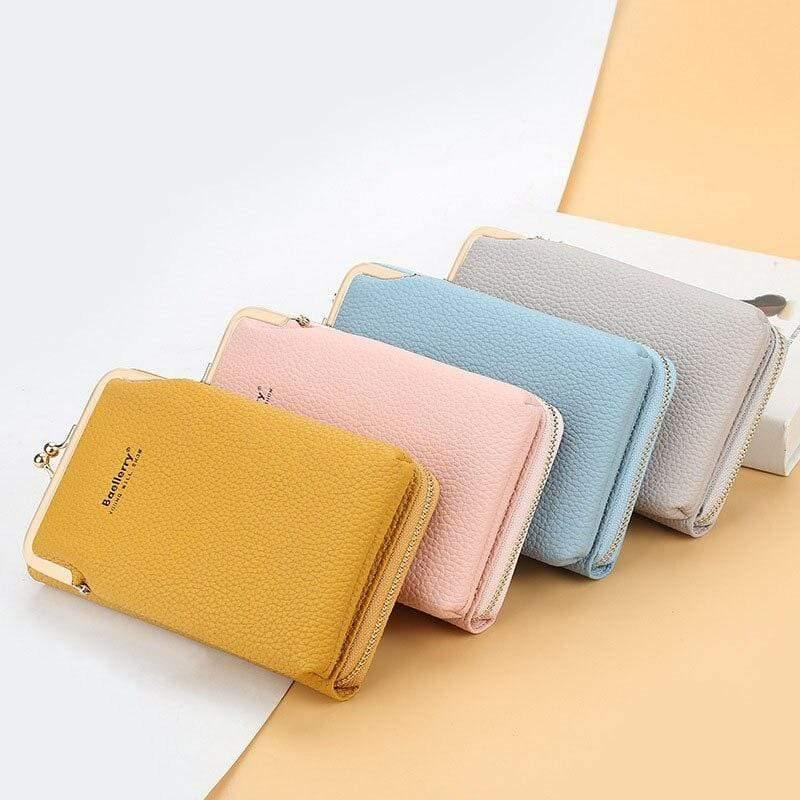 Women Phone Bag Solid Crossbody Bag - MY STORE LIVING