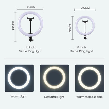 Selfie Ring Light Photography Light Led Rim Of Lamp With Mobile Holder Large Tripod Stand - MY STORE LIVING