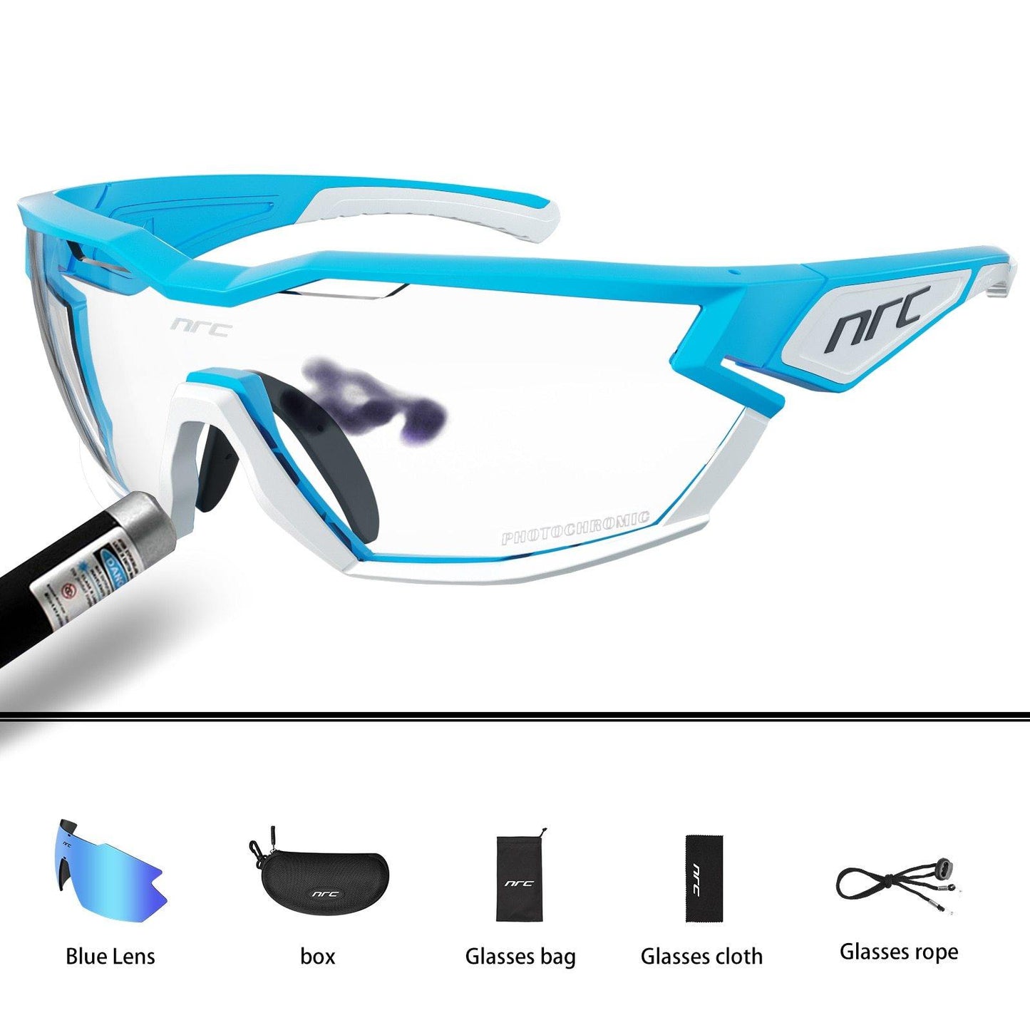 NRC P-Ride Photochromic Cycling Glasses Man Mountain Bike Bicycle Sport Cycling Sunglasses MTB Cycling Eyewear - MY STORE LIVING