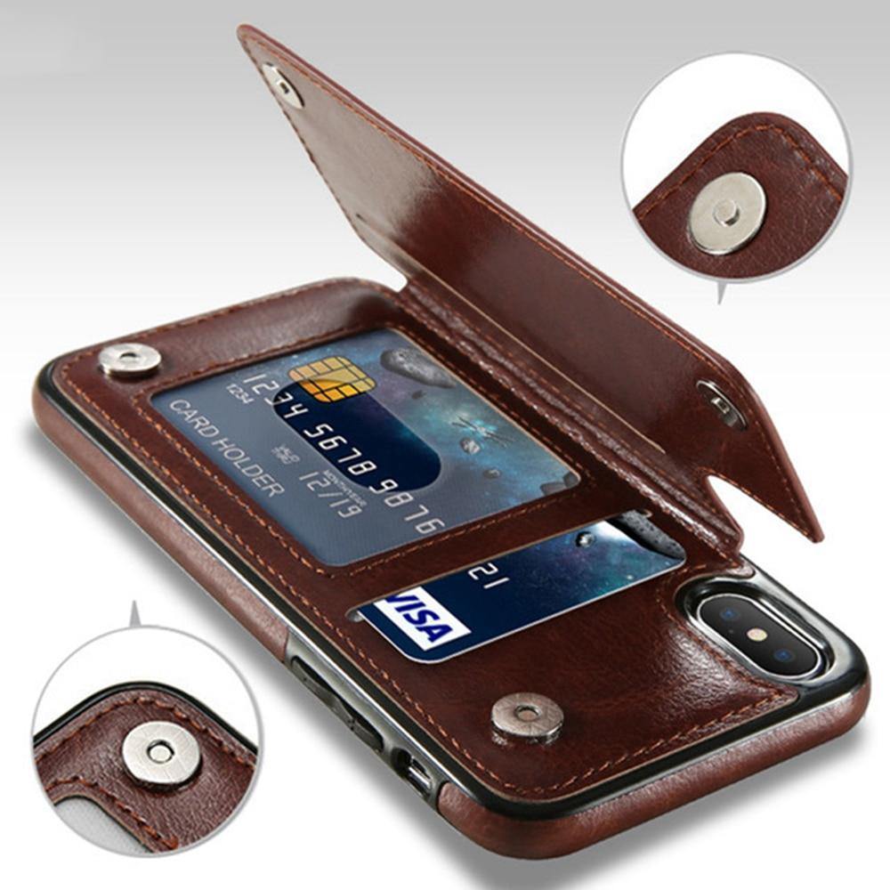 Flip Leather Phone Wallet Case - MY STORE LIVING