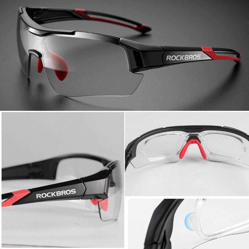 Protection Goggles Sport Sunglasses 3 Colors Bicycle Glasses Mtb Road Bike Eyewear Rockbros Photochromic Cycling Glasses - MY STORE LIVING