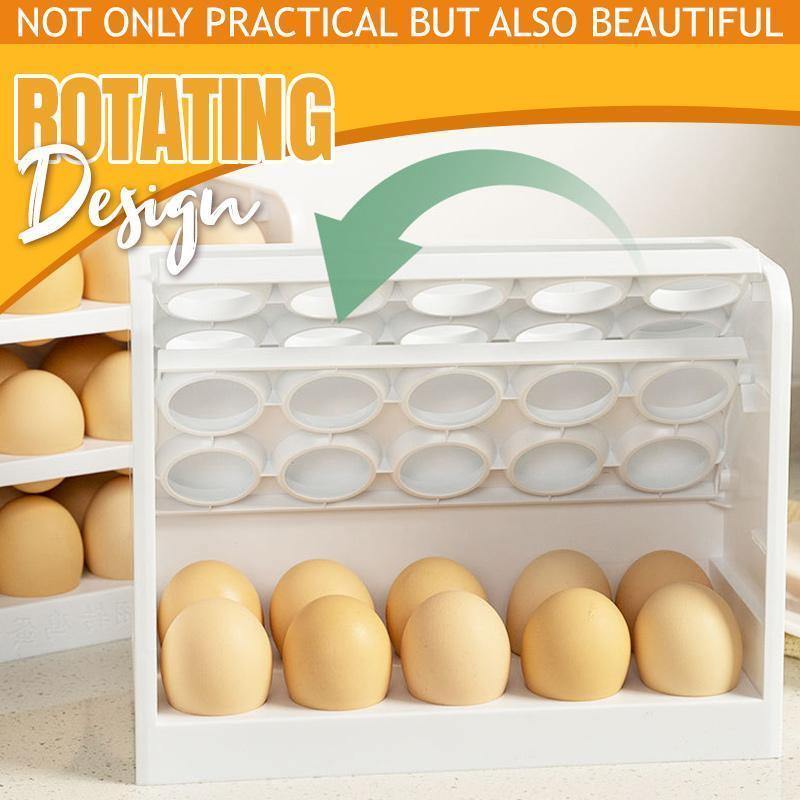 Creative Fridge Flip Egg Box New Kitchen Storage Refrigerator Storage Box Fridge Organizer Refrigerator Box Egg Fruit Storage - MY STORE LIVING