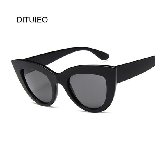 Matte Black Large Cat Eye Sunglasses - MY STORE LIVING