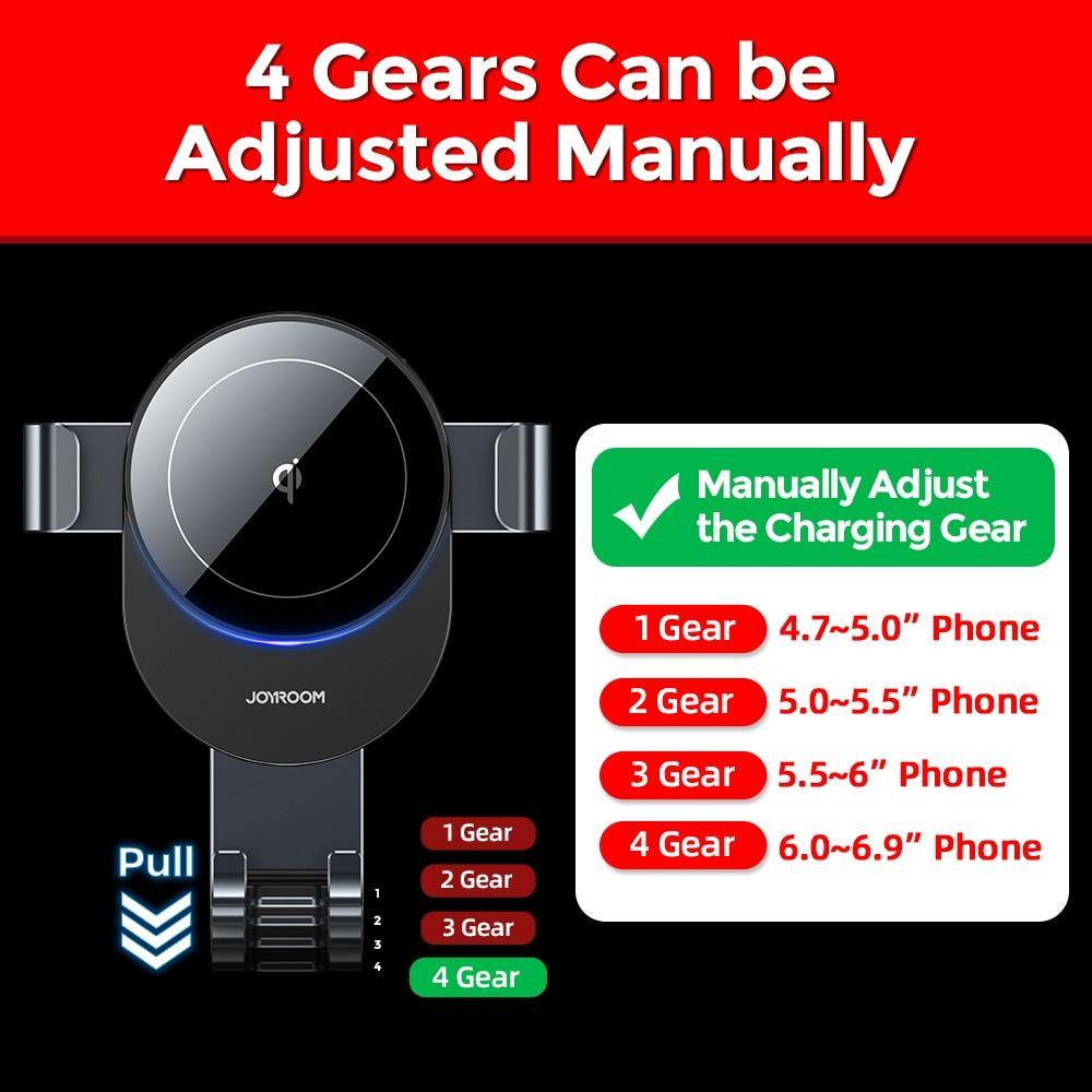 15W Qi Car Phone Holder Wireless Charger Car Mount Intelligent Infrared - MY STORE LIVING