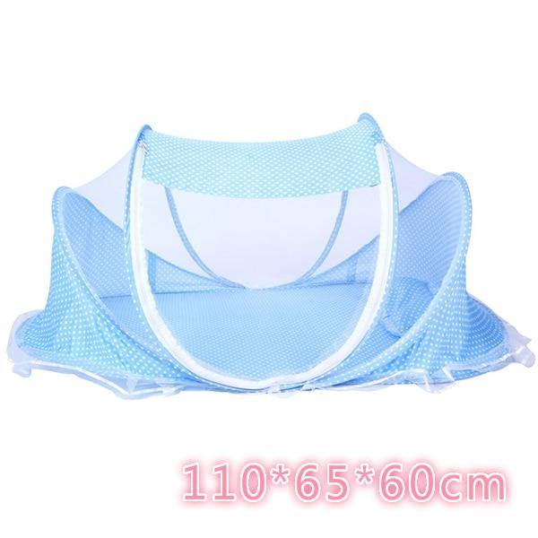 Baby Bedding Crib Netting Folding Baby Mosquito Nets Bed Mattress Pillow Three-piece Suit For 0-3 Years Old Children - MY STORE LIVING