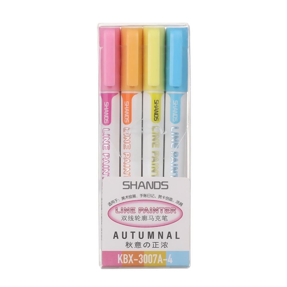 Metallic Markers Magic Glitter Paint Pens Double Line Outline - MY STORE LIVING