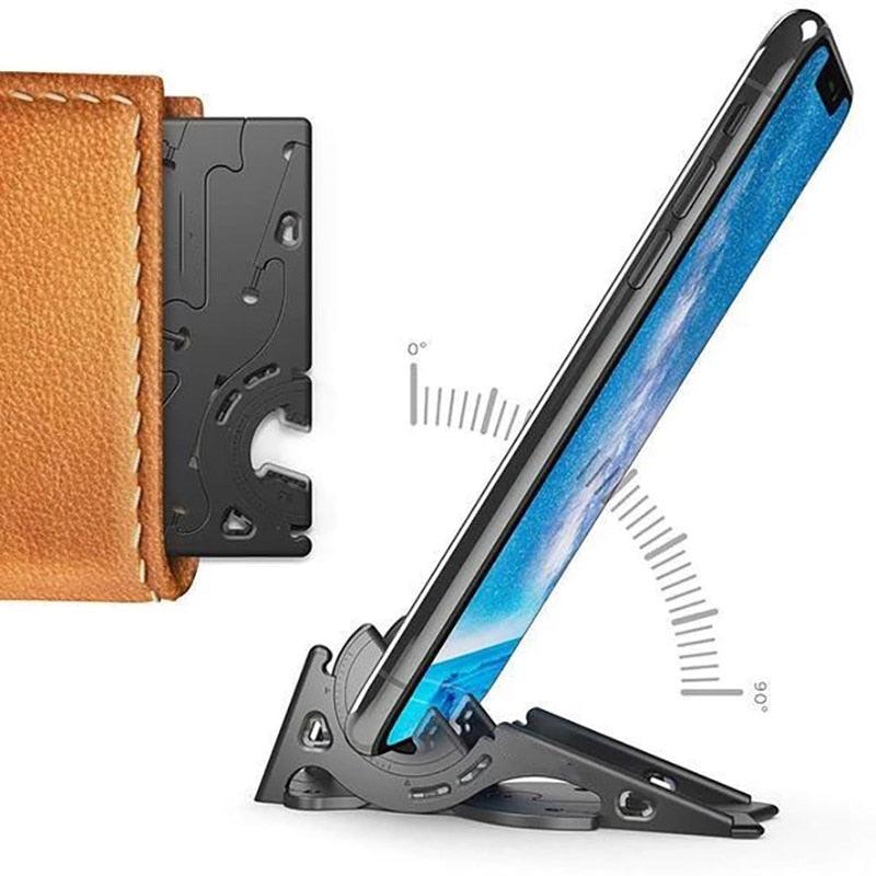 Mobile Phone Hold Adjustment Foldable Rotation Card Pocket Holder Video Tripod Type - MyStoreLiving