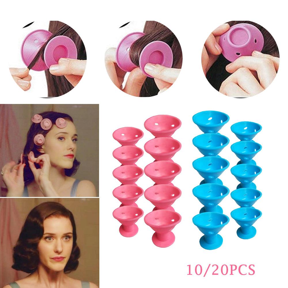 20pcs/set Magic Soft Rubber Silicone Hair Curler Twist - MyStoreLiving