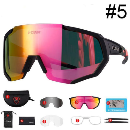 X-TIGER Polarized Cycling Sunglasses MTB Bicycle Eyewear Mountain Racing Bike Goggles - MY STORE LIVING