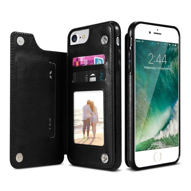 Flip Leather Phone Wallet Case - MY STORE LIVING