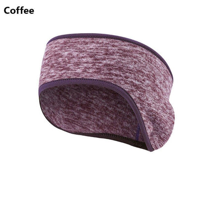 Ponytail Headband Winter Fleece Ear Cover Hair Bandage Ear Warmer Running Sport Headband for Women Girls Outdoor Sweatband - MY STORE LIVING