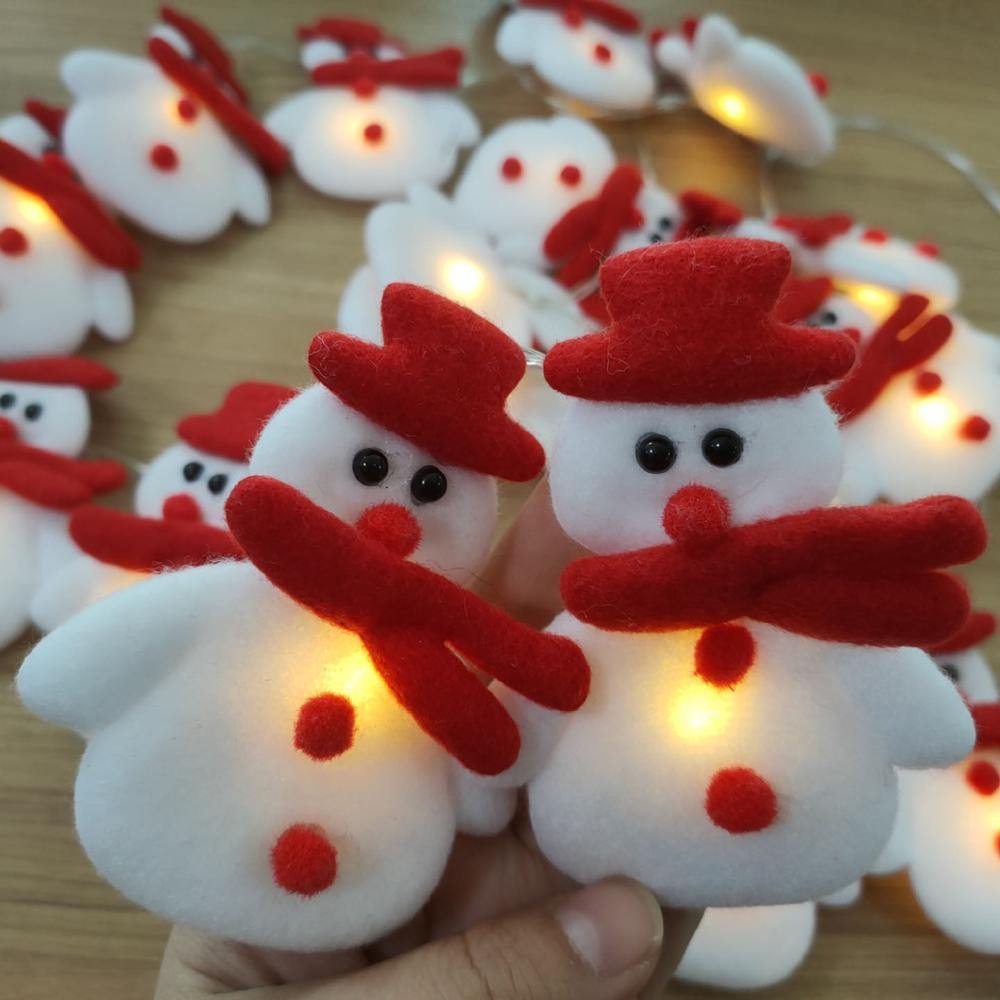 Light Ropes Strings 1.6m/3m Snowman Christmas Tree Led Garland String Light Christmas - MY STORE LIVING