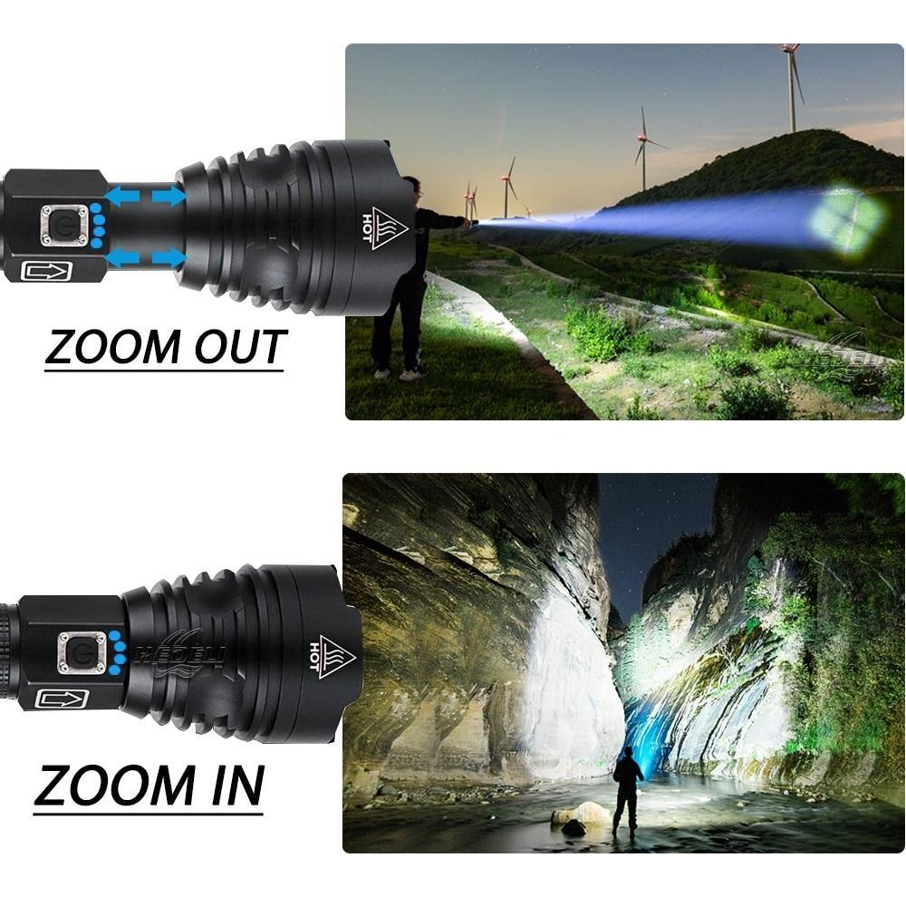 90000 LUMENS XHP50.2 Most Powerful Flashlight - MY STORE LIVING