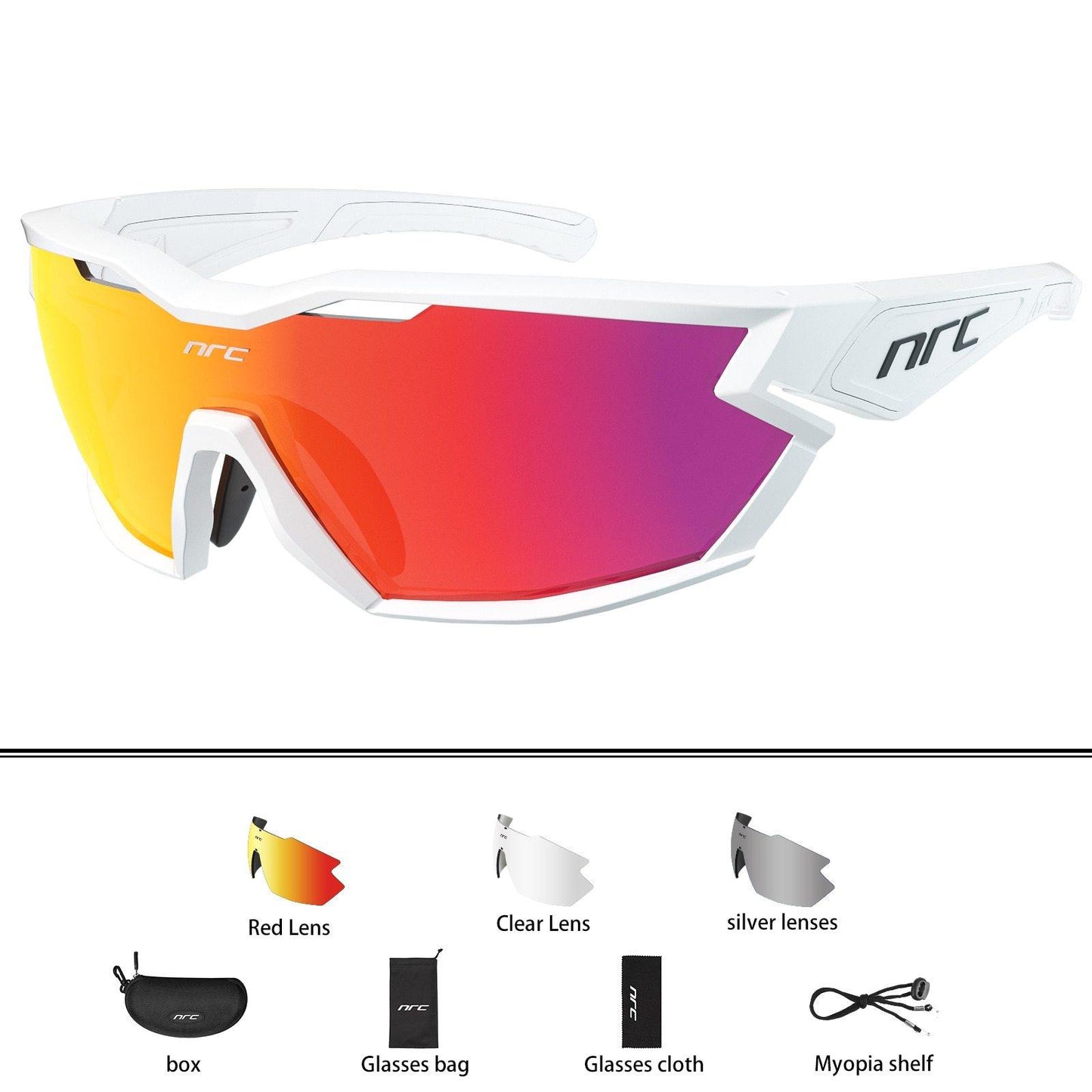 NRC P-Ride Photochromic Cycling Glasses Man Mountain Bike Bicycle Sport Cycling Sunglasses MTB Cycling Eyewear - MY STORE LIVING