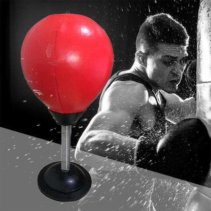 Desktop Punching Ball Suction Freestanding Reflex Speed Ball Boxing Bag Punching Pedestal Ball With Free Inflator Random color - MyStoreLiving