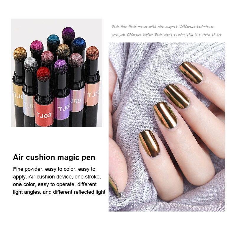 Art Air Cushion Nail Polish Solid Mirror Color Pen Does Not Float Powder Beauty Products - MY STORE LIVING