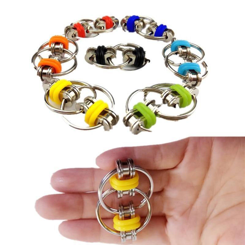 Hand Spinner Tri-Spinner Reduce Stress EDC Fidget Toy For Autism ADHD Key Ring Fidgetde Toy Fingertip Decompression Chain 2019 - MY STORE LIVING