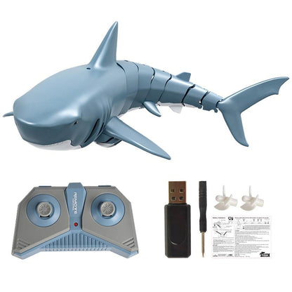 Mini RC Shark Remote Control Toy Swim Toy Underwater RC Boat Electric Racing Boat Spoof Toy Pool - MY STORE LIVING