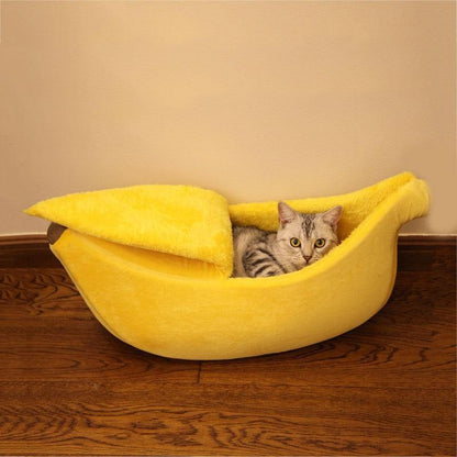 The Banana Bed | Cute Dog & Cat Bed | - MY STORE LIVING