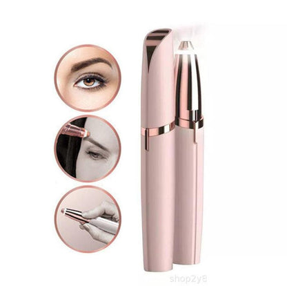 Mini Electric Eyebrow Trimmer Lipstick Epilator Pen Eyebrow Hair Remover Painless - MyStoreLiving