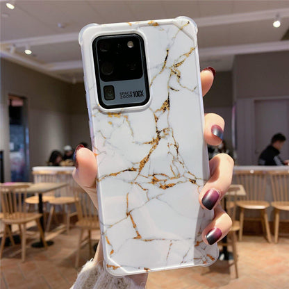 ShockProof Marble Crack Plating Phone Case - MY STORE LIVING