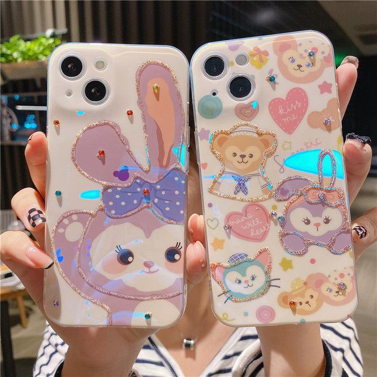 Cartoon Star Dew for iPhone13promax Flash Drill Mobile Phone Cover Apple 12/11 Glue 8plus - MyStoreLiving