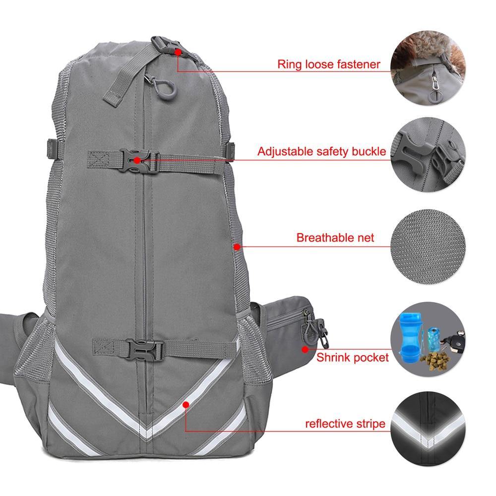 Adjustable Reflective Carrier Bag For Dogs - Outdoor Travel Backpack - MY STORE LIVING