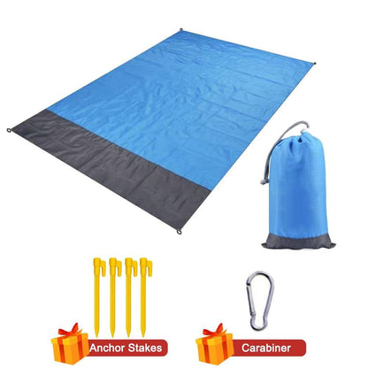 Camping Mat Waterproof Beach Blanket Outdoor Grounding Mat Mattress Picnic Pocket Carpet Rug Portable Folding Sleeping Bed Pad - MY STORE LIVING