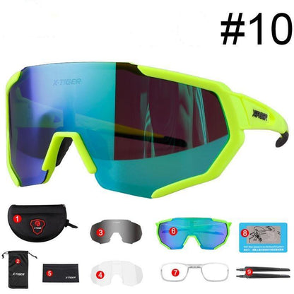 X-TIGER Polarized Cycling Sunglasses MTB Bicycle Eyewear Mountain Racing Bike Goggles - MY STORE LIVING