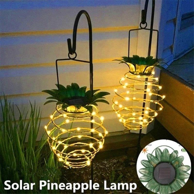 Solar Pineapple Lantern - MY STORE LIVING