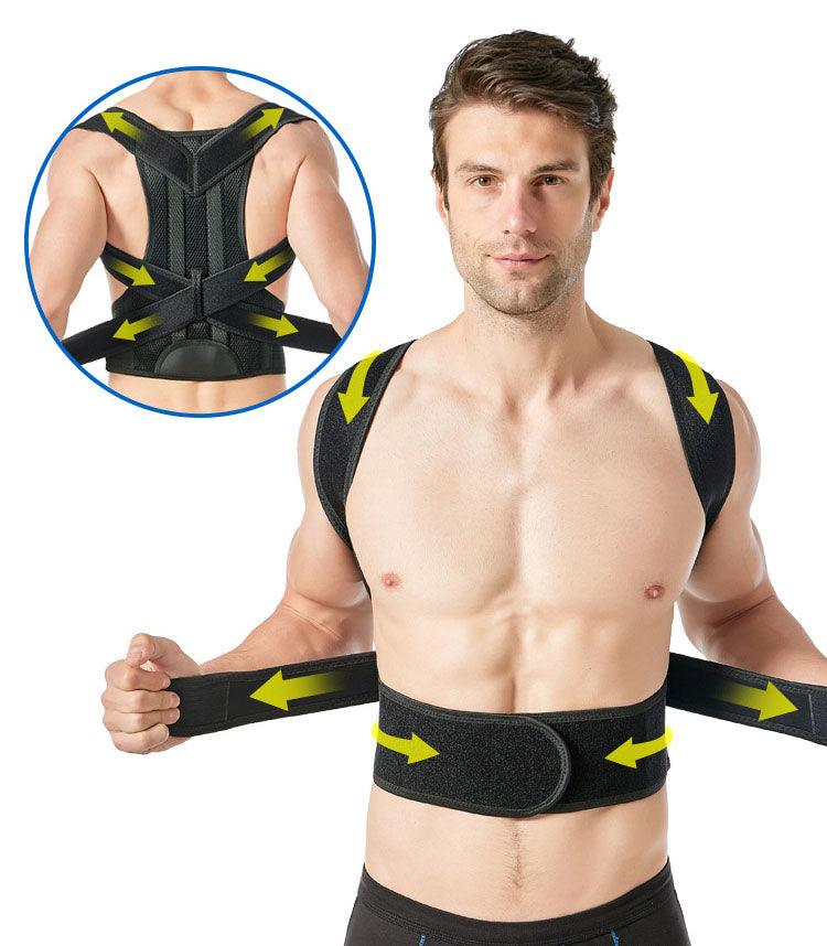 Lower Back Support with Adjustable Posture Corrector Belt with Shoulder Brace - MyStoreLiving