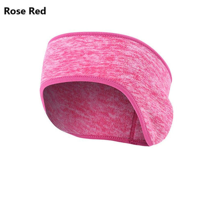 Ponytail Headband Winter Fleece Ear Cover Hair Bandage Ear Warmer Running Sport Headband for Women Girls Outdoor Sweatband - MY STORE LIVING