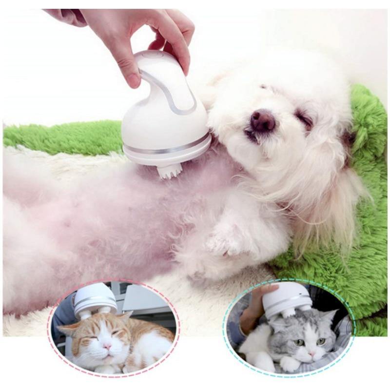 Cat Head Massager Pet Intelligent Charging Massager USB 3D Head Massager - MY STORE LIVING