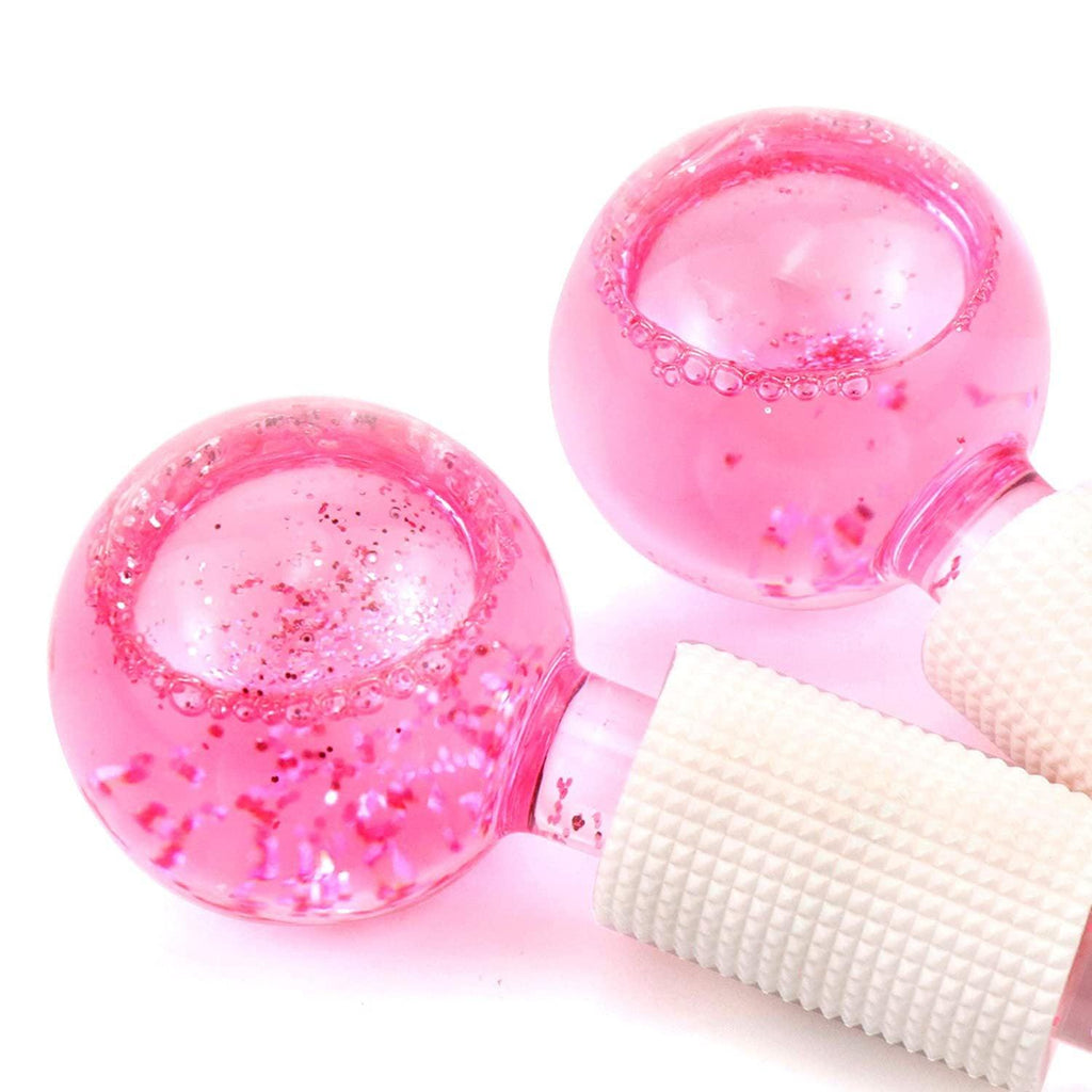 Ice Hockey Ice Therapy Facial Massage Glass, Glitter Beauty Ball Ice Wave Ball Beauty Ball - MyStoreLiving