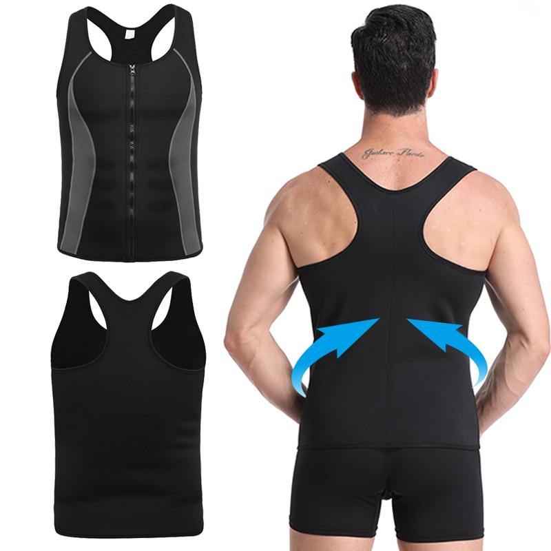 Sweat Vest Waist Trainer Vest Neoprene Tank Top Sports Neoprene Gym Workout Exercise - MY STORE LIVING