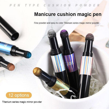 Art Air Cushion Nail Polish Solid Mirror Color Pen Does Not Float Powder Beauty Products - MY STORE LIVING