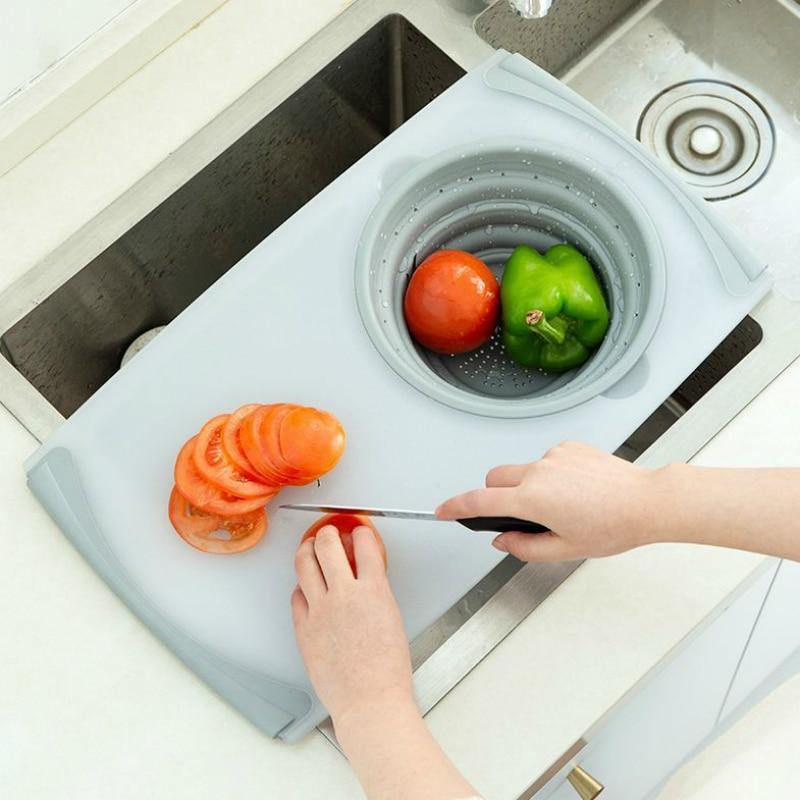 3-IN-1 Over The Sink Cutting Board - MY STORE LIVING