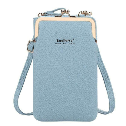 Women Phone Bag Solid Crossbody Bag - MY STORE LIVING