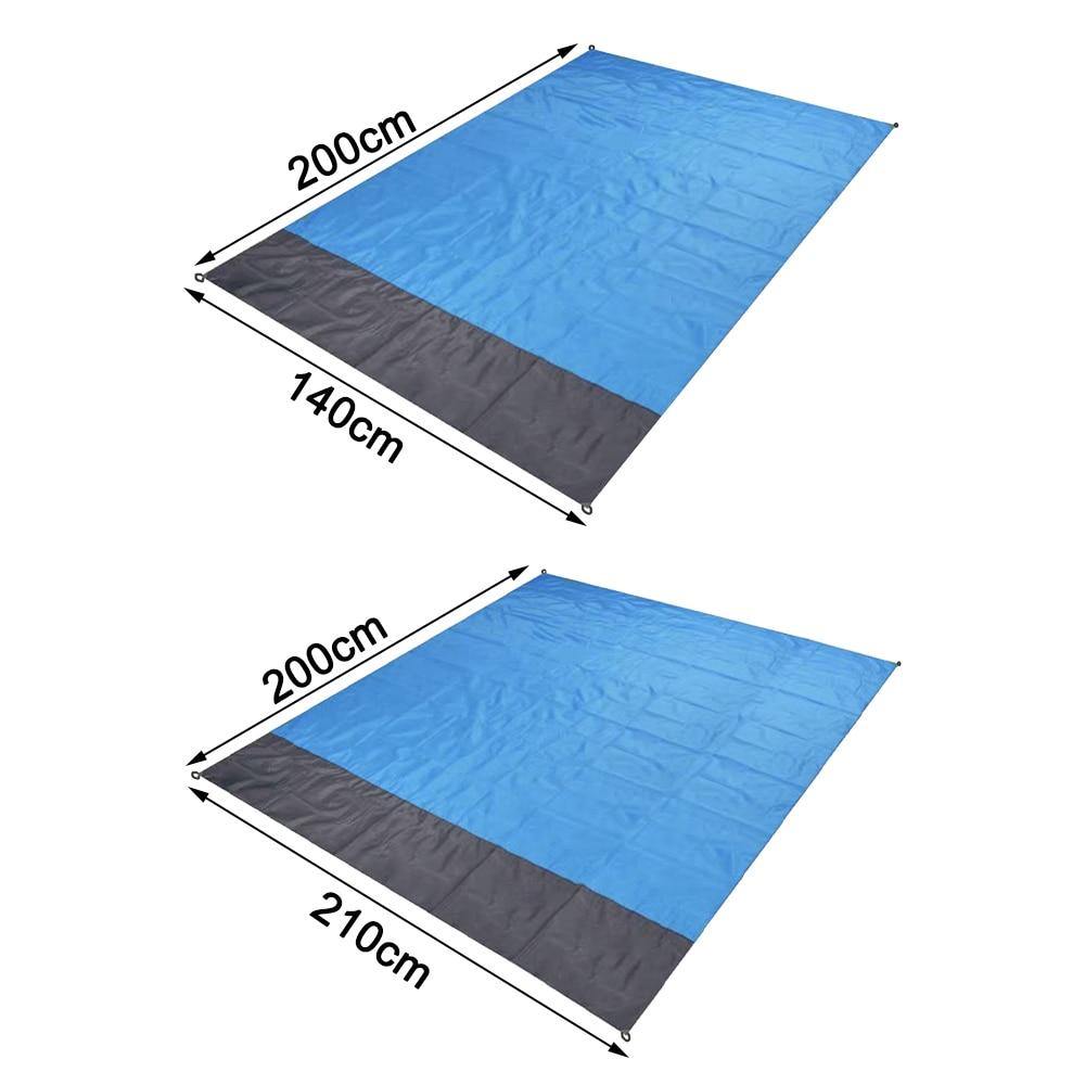 Camping Mat Waterproof Beach Blanket Outdoor Grounding Mat Mattress Picnic Pocket Carpet Rug Portable Folding Sleeping Bed Pad - MY STORE LIVING