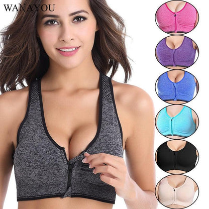 Zipper Sports Bras - MyStoreLiving