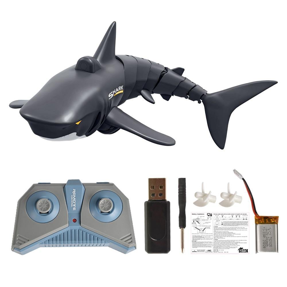 Mini RC Shark Remote Control Toy Swim Toy Underwater RC Boat Electric Racing Boat Spoof Toy Pool - MY STORE LIVING