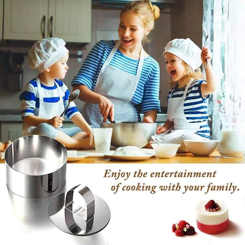 Convenient Quick Bake Mould For Salad Baking Dish Diy Bakeware Tools Cupcake Mold Salad Dessert Die Mousse Ring Cake Cheese Tool - MY STORE LIVING
