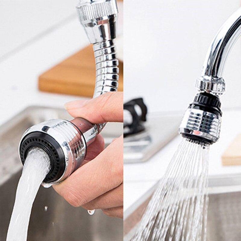 Tap Aerator Diffuser Faucet Nozzle Filter Adapter with 2 Function 360 Swivel Sink Sprayer Attachment (Long Style 1PC) - MyStoreLiving