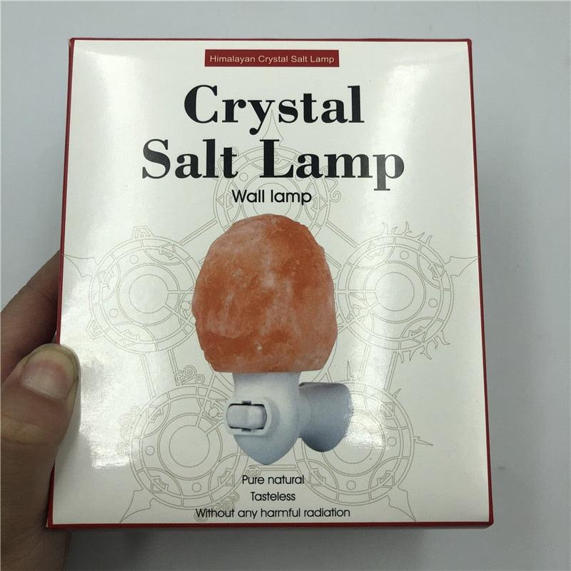 Himalayan Salt Lamp Natural Crystal Hand Carved Night Light Home Decor Air Purifying with Plug Release negative ions Warm white - MyStoreLiving