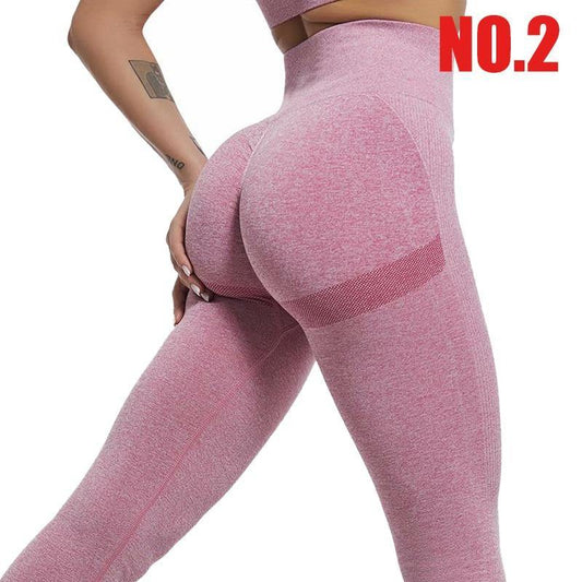 Solid High Waist Leggings Women Breasted Sports Gym Warm Leggings Jogging Workout Casual Push Up Legging Fitness - MY STORE LIVING